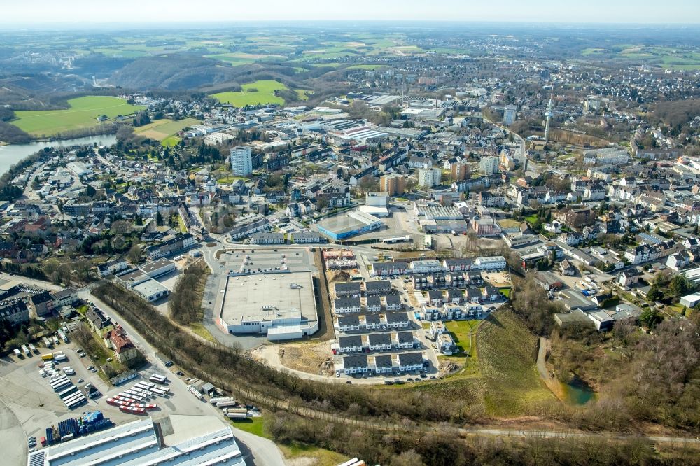 Luftbild Velbert - Baustellen zum Neubau- Wohngebiet einer Einfamilienhaus- Siedlung Sontumer Straße - Winkelstraße - Hixholzer Weg in Velbert im Bundesland Nordrhein-Westfalen