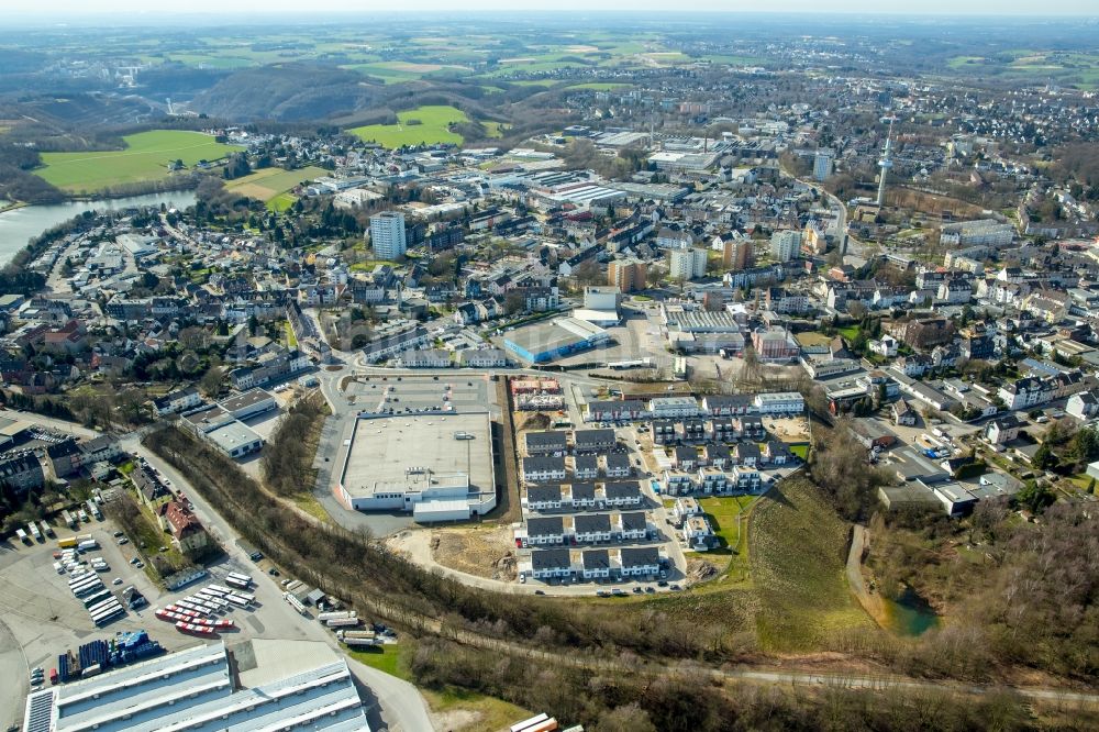 Luftaufnahme Velbert - Baustellen zum Neubau- Wohngebiet einer Einfamilienhaus- Siedlung Sontumer Straße - Winkelstraße - Hixholzer Weg in Velbert im Bundesland Nordrhein-Westfalen