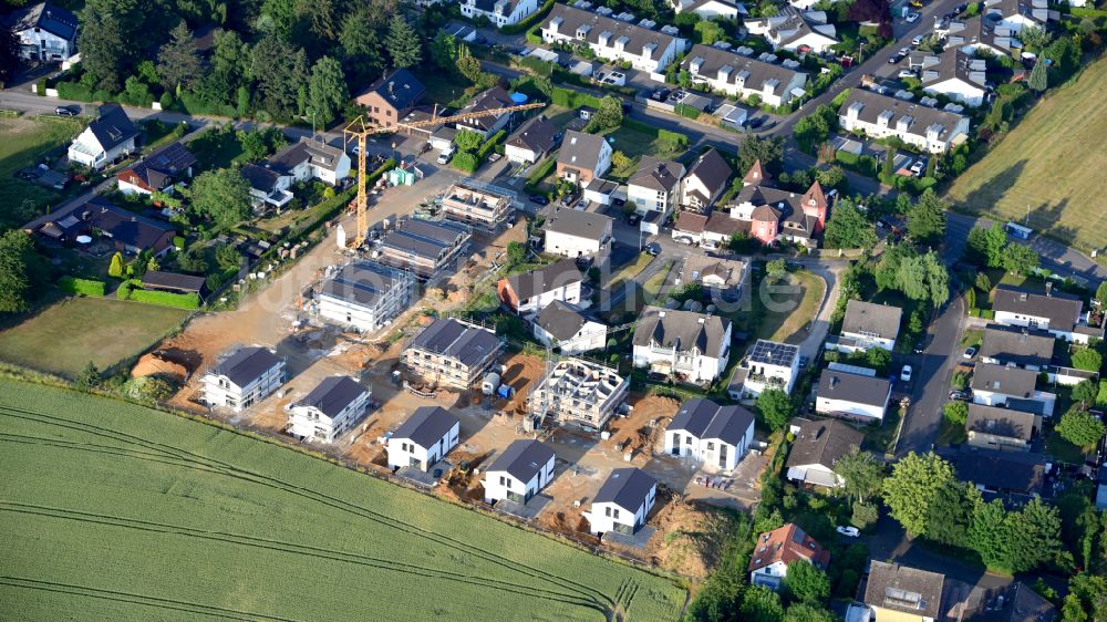 Luftbild Vinxel - Baustellen zum Neubau- Wohngebiet einer Einfamilienhaus- Siedlung in Vinxel im Bundesland Nordrhein-Westfalen, Deutschland