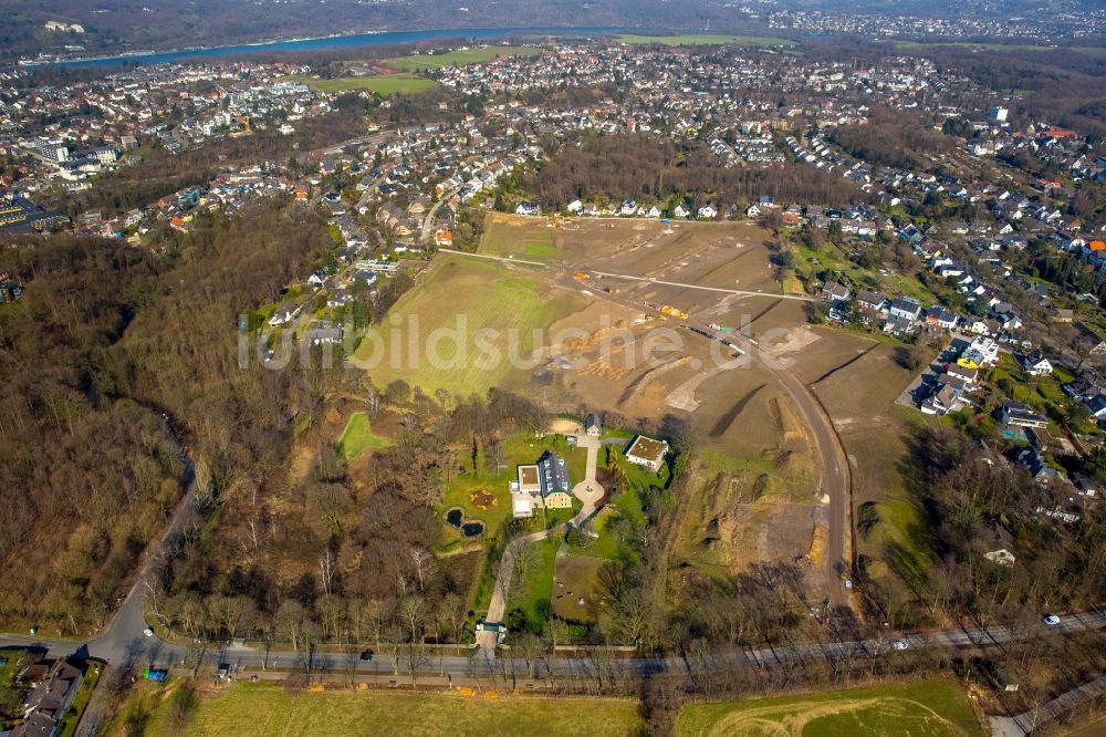 Luftbild Heidhausen - Baustellen zum Neubau- Wohngebiet Grüne Harfe in Heidhausen im Bundesland Nordrhein-Westfalen