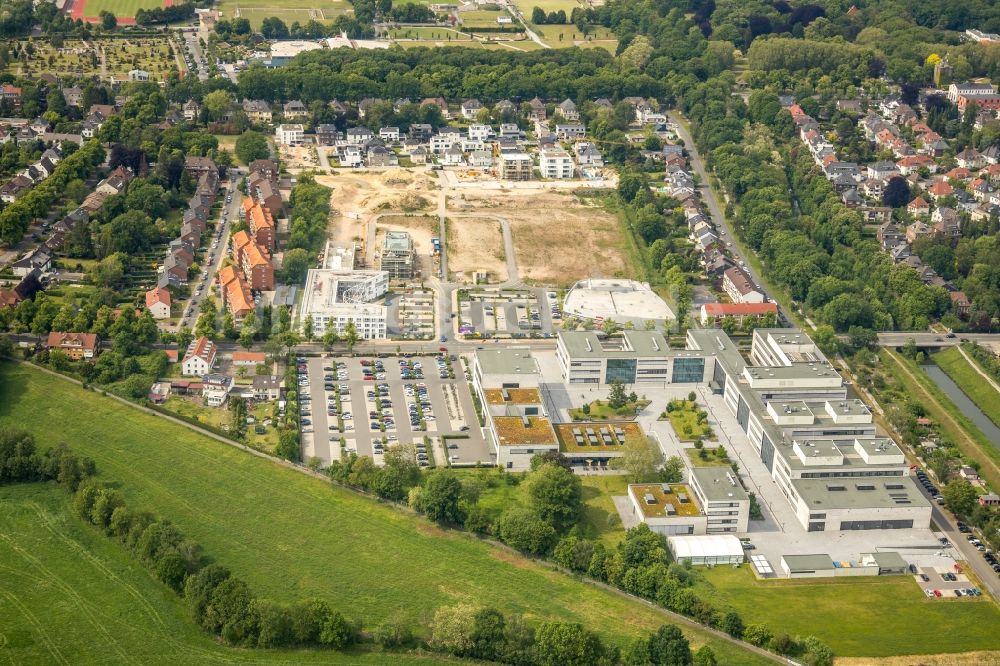 Luftbild Hamm - Baustellen zum Neubau- Wohngebiet einer Mehrfamilienhaus- Siedlung Paracelsuspark der Paracelsus GmbH & Co. KG in Hamm im Bundesland Nordrhein-Westfalen