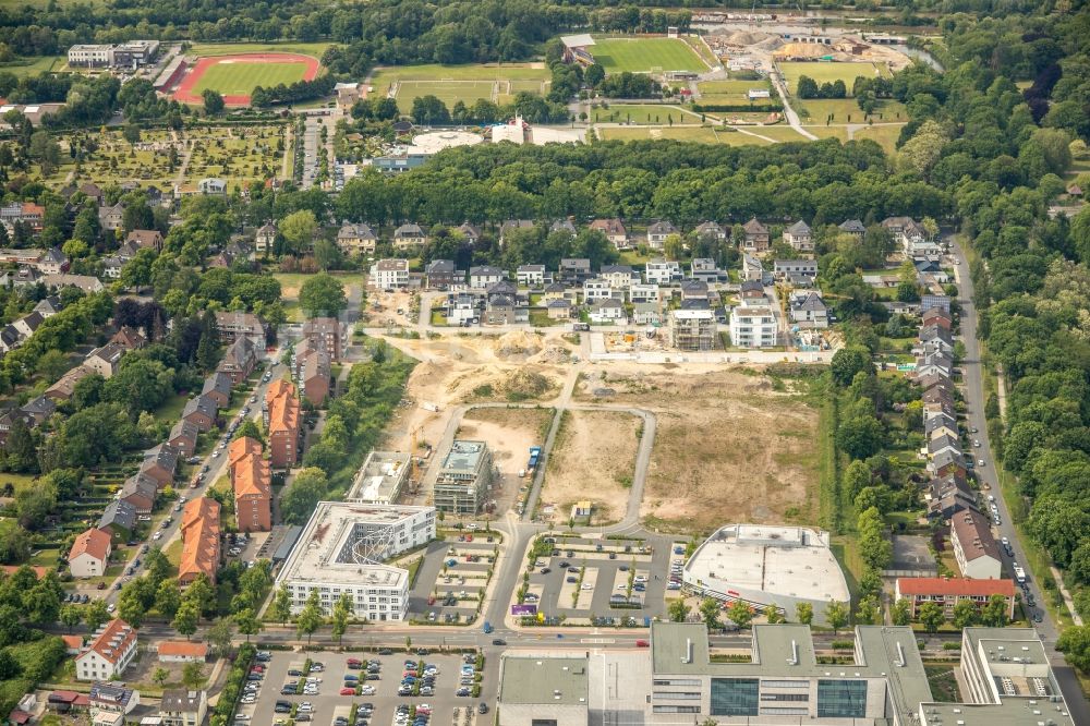 Luftaufnahme Hamm - Baustellen zum Neubau- Wohngebiet einer Mehrfamilienhaus- Siedlung Paracelsuspark der Paracelsus GmbH & Co. KG in Hamm im Bundesland Nordrhein-Westfalen