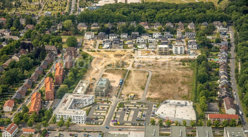 Hamm von oben - Baustellen zum Neubau- Wohngebiet einer Mehrfamilienhaus- Siedlung Paracelsuspark der Paracelsus GmbH & Co. KG in Hamm im Bundesland Nordrhein-Westfalen