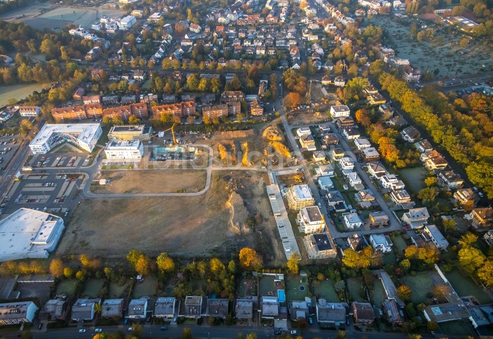 Hamm von oben - Baustellen zum Neubau- Wohngebiet Paracelsuspark in Hamm im Bundesland Nordrhein-Westfalen