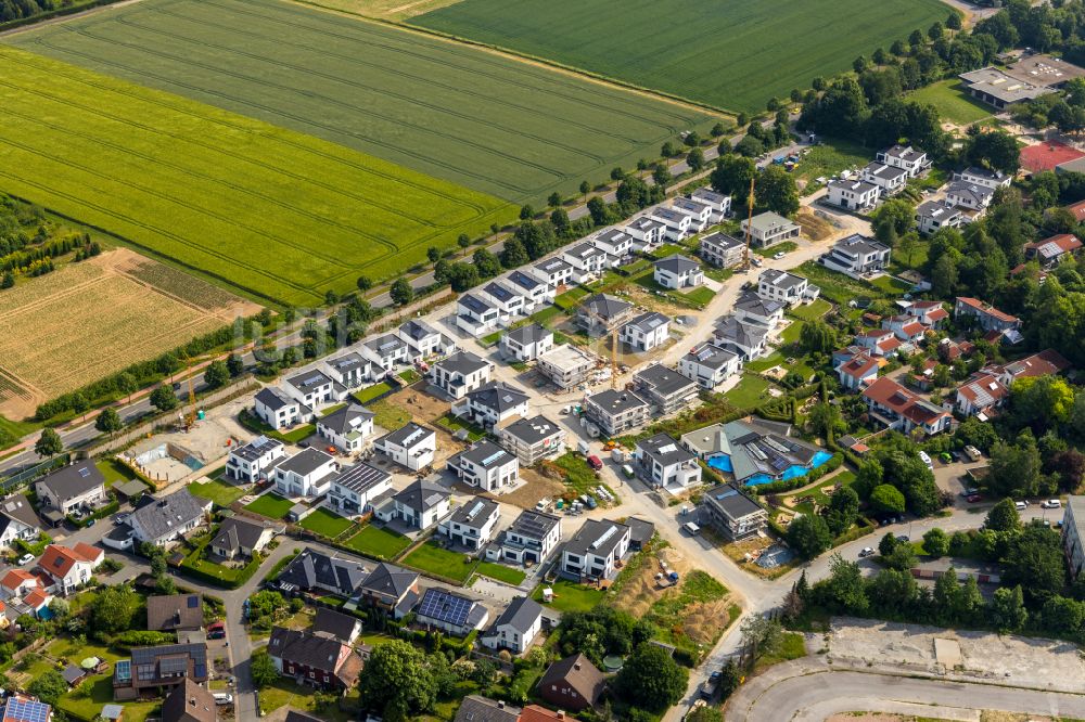 Soest aus der Vogelperspektive: Baustellen zum Neubau eines Wohngebiet in Soest im Bundesland Nordrhein-Westfalen, Deutschland