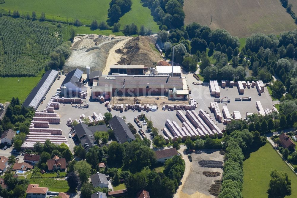 Luftbild Vatersdorf - Baustoffhandel und Logistikzentrum der LEIPFINGER-BADER GmbH in Vatersdorf im Bundesland Bayern, Deutschland