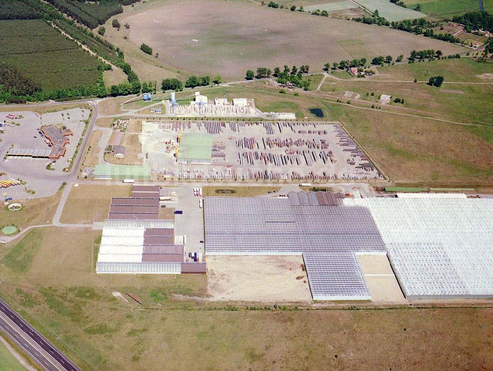 Luftbild Falkenhagen - Baustoffwerk im Gewerbegebiet Falkenhagen bei Pritzwalk.