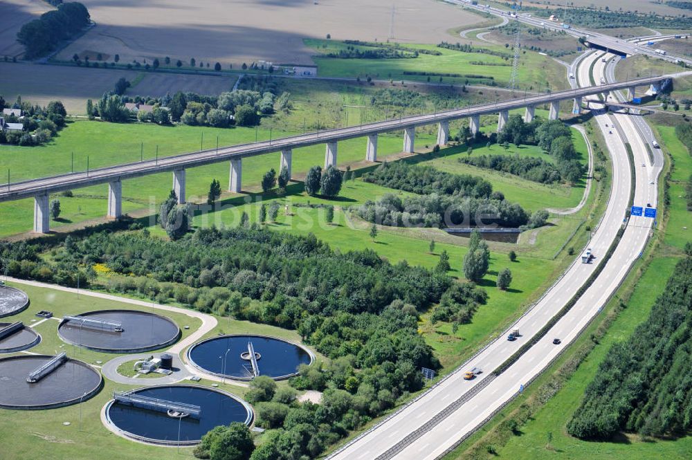 Luftbild Ichtershausen - Baustopp ICE Strecke Erfurt-Nürnberg