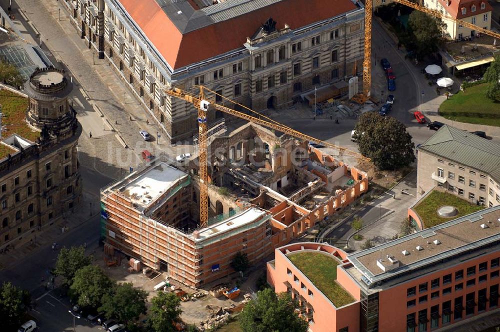 Luftaufnahme Dresden - Bautelle Tzschirnerplatz (Dresden)