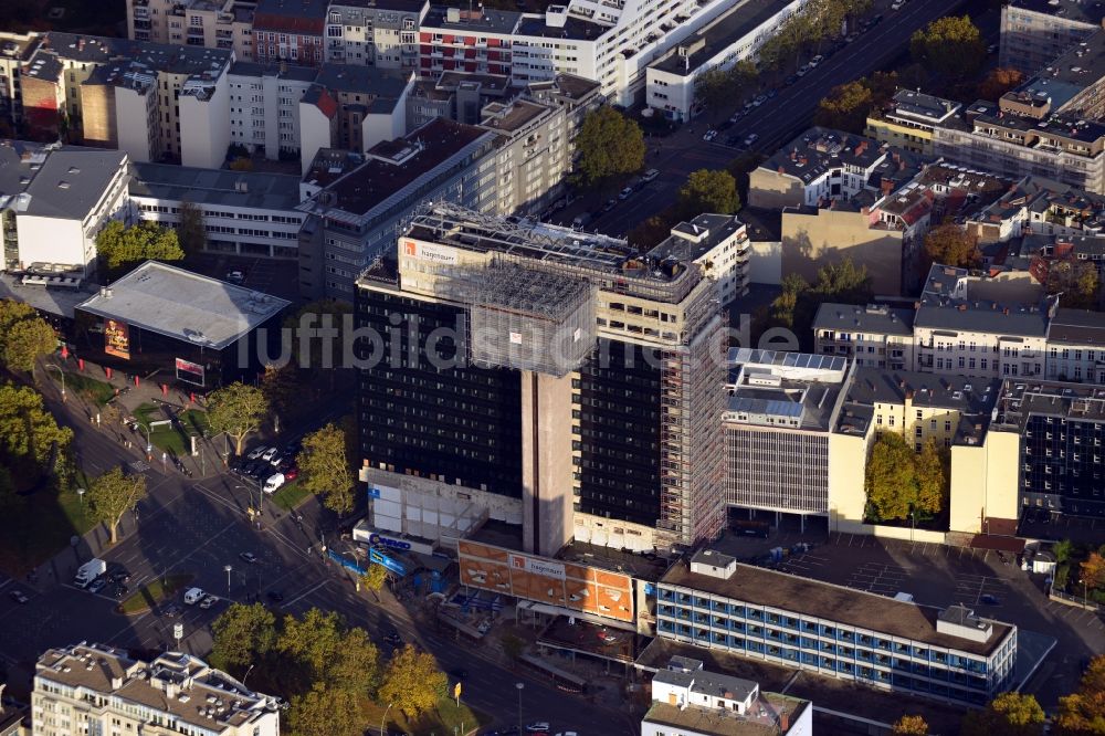 Berlin von oben - Bauvorhaben Hotel Riu Plaza in der Martin-Luther-Straße in Berlin - Schöneberg