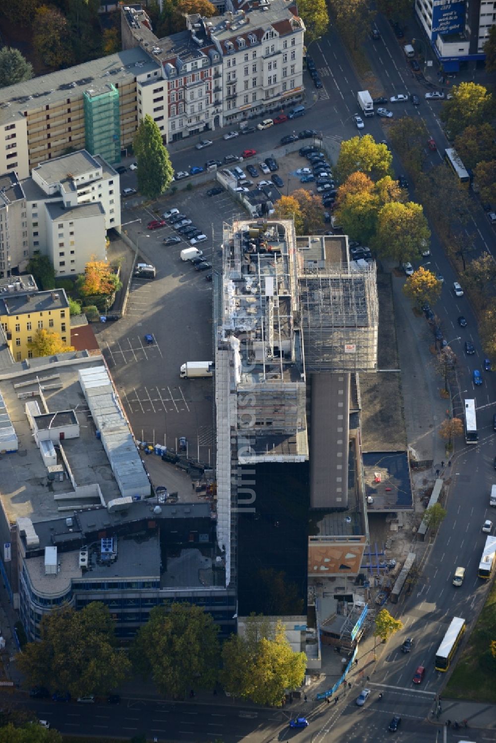 Berlin von oben - Bauvorhaben Hotel Riu Plaza in der Martin-Luther-Straße in Berlin - Schöneberg