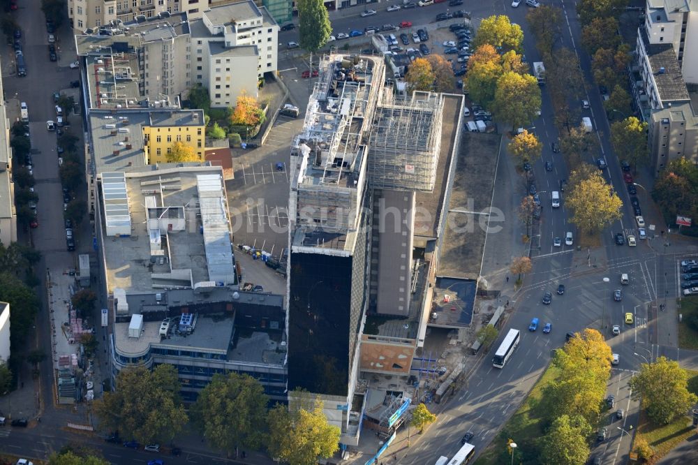 Luftbild Berlin - Bauvorhaben Hotel Riu Plaza in der Martin-Luther-Straße in Berlin - Schöneberg