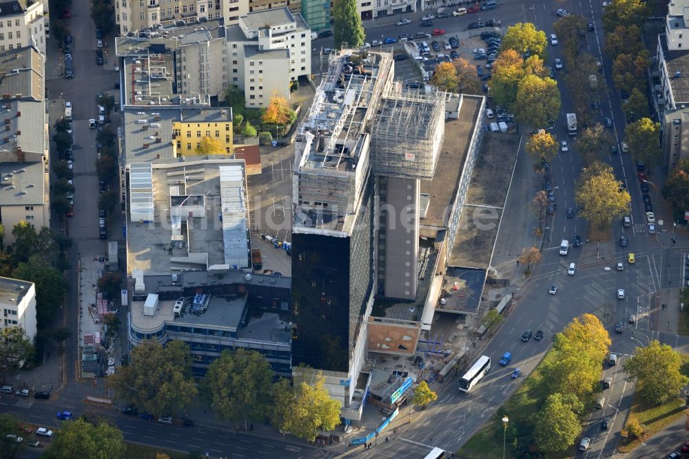 Luftaufnahme Berlin - Bauvorhaben Hotel Riu Plaza in der Martin-Luther-Straße in Berlin - Schöneberg