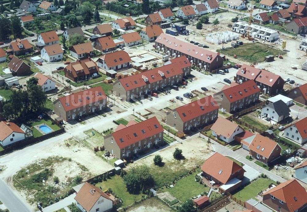 Luftbild Oranienburg / Brandenburg - Bauvorhaben der NCC-SIAB Bau GmbH in Oranienburg / Brandenburg.