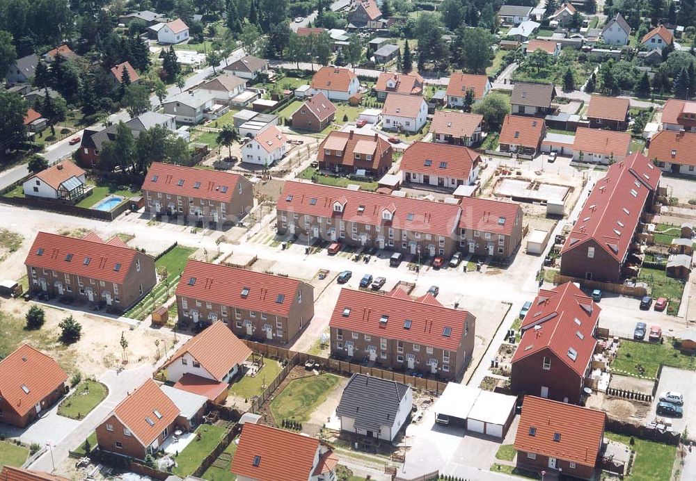 Luftaufnahme Oranienburg / Brandenburg - Bauvorhaben der NCC-SIAB Bau GmbH in Oranienburg / Brandenburg.