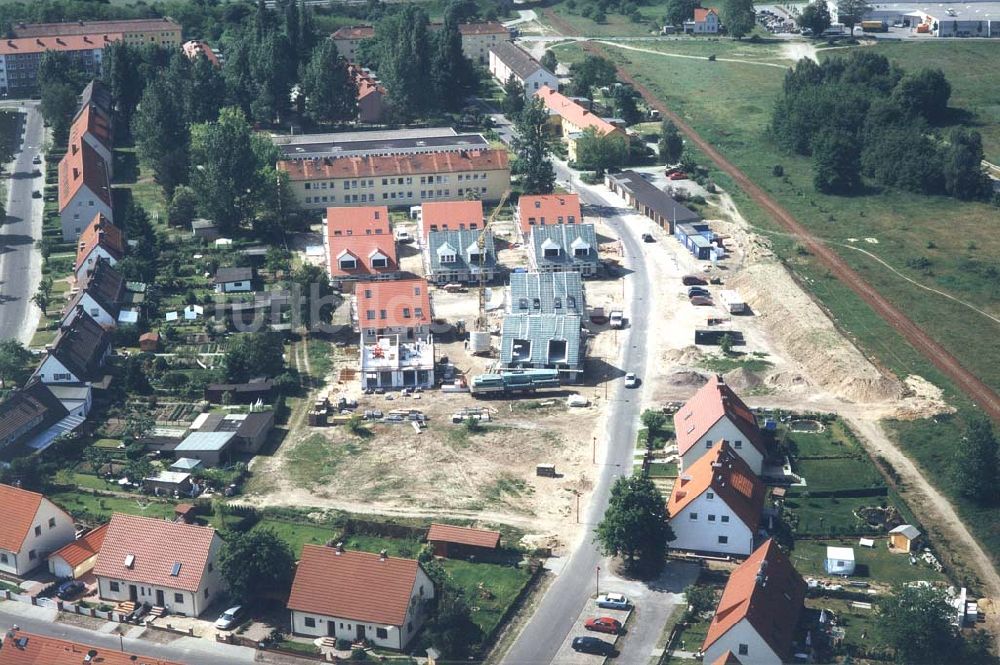 Luftbild Fürstenwalde / Brandenburg - Bauvorhaben der NCC-SIAB Bau GmbH am Ring der Freundschaft in Fürstenwalde / Brandenburg.