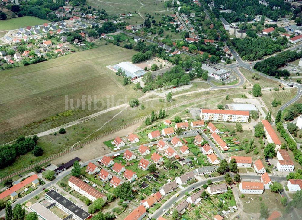 Luftbild Fürstenwalde / Brandenburg - Bauvorhaben der NCC-SIAB Bau GmbH am Ring der Freundschaft in Fürstenwalde / Brandenburg.