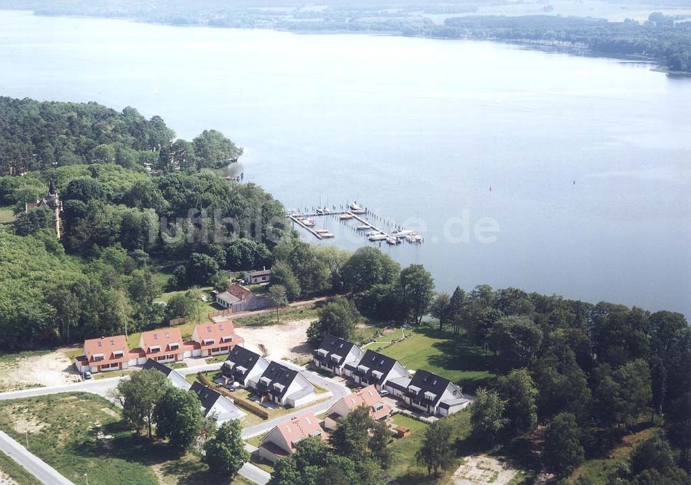 Wendisch Rietz / Brandenburg von oben - Bauvorhaben der NCC-SIAB Bau GmbH am Ring der Freundschaft inWendisch Rietz / Brandenburg.