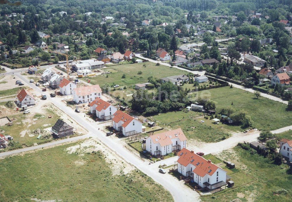 Luftbild Woltersdorf / Brandenburg - Bauvorhaben der NCC-SIAB Bau GmbH in Woltersdorf / Brandenburg.