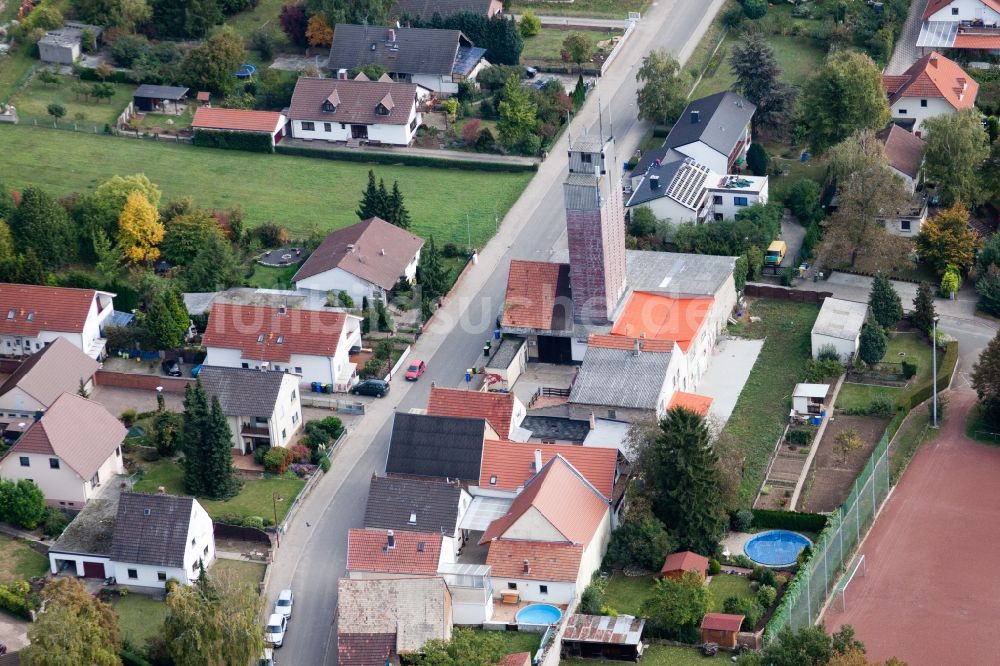 Luftbild Eppelsheim - Bauwerk des Aussichtsturmes in Eppelsheim im Bundesland Rheinland-Pfalz