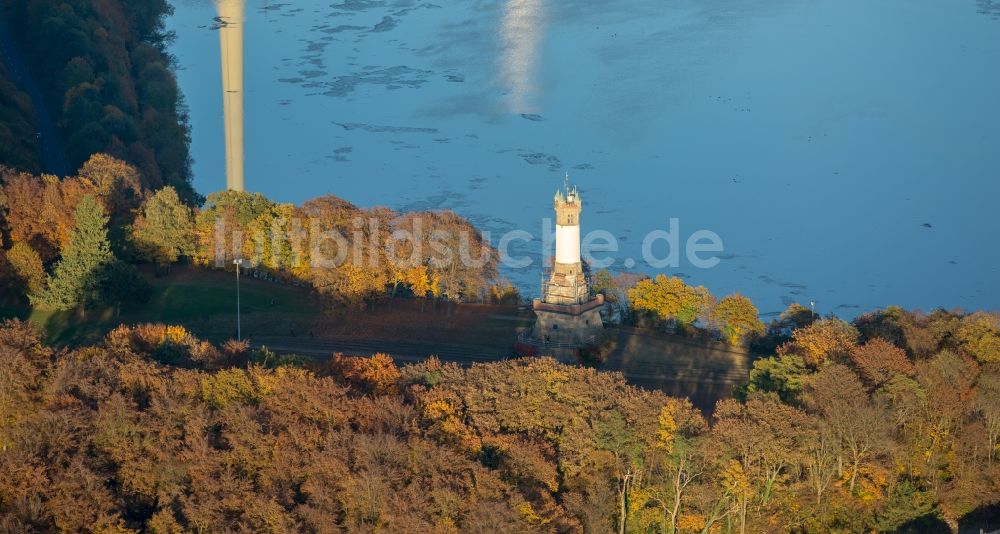 Luftaufnahme Wetter (Ruhr) - Bauwerk des Aussichtsturmes Harkort - Turm in Wetter (Ruhr) im Bundesland Nordrhein-Westfalen