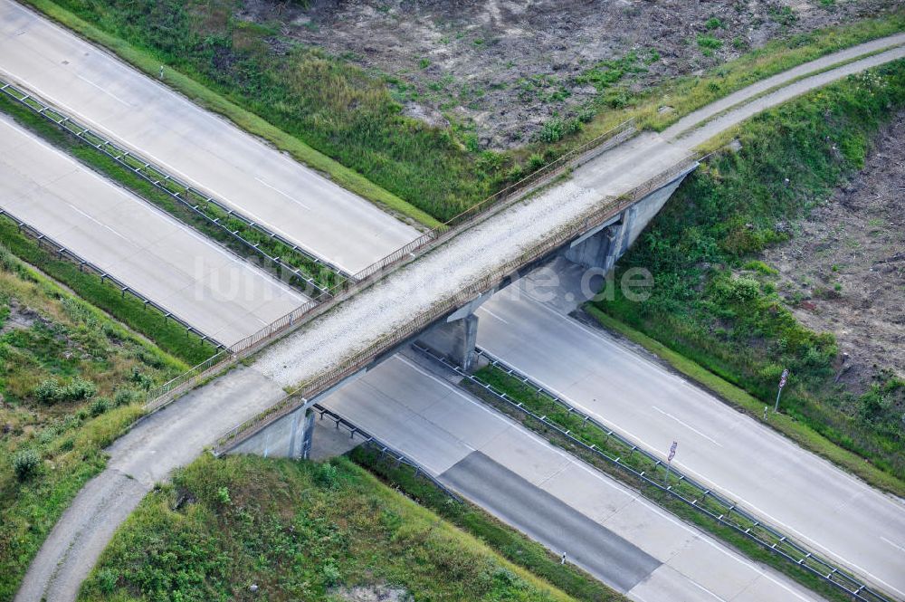 Luftbild Dittersdorf - Bauwerke und Streckenführung der BAB Bundesautobahn A9 bei Dittersdorf in Thüringen