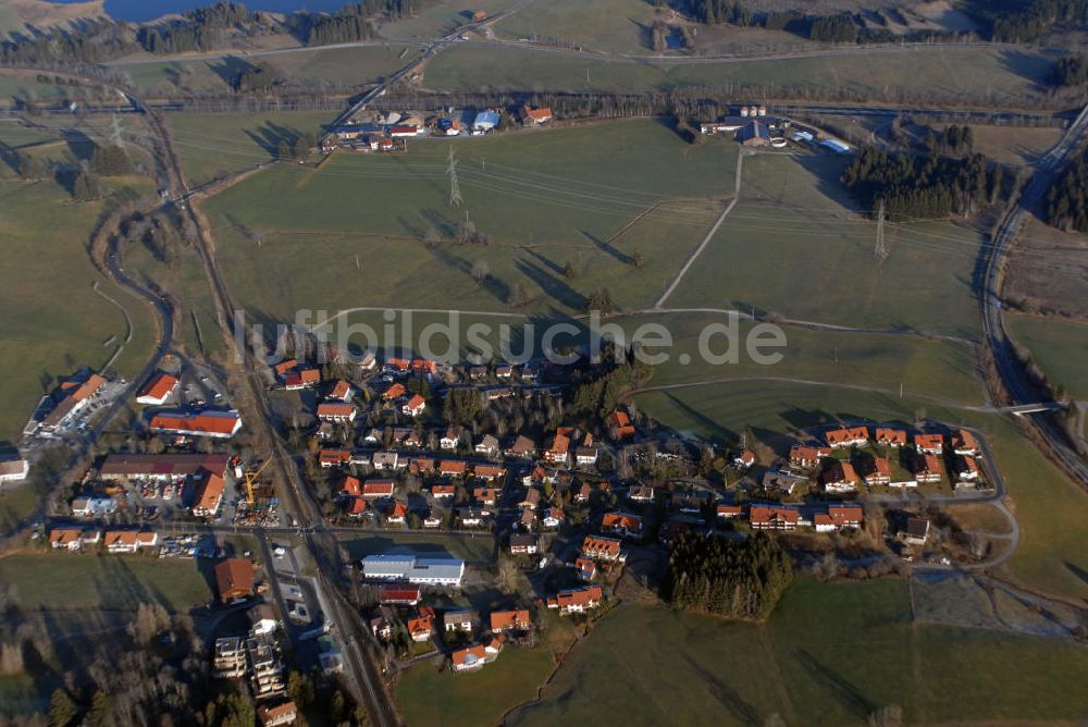 Oy-Mittelberg von oben - Bayern Stadtansicht von Oy-Mittelberg