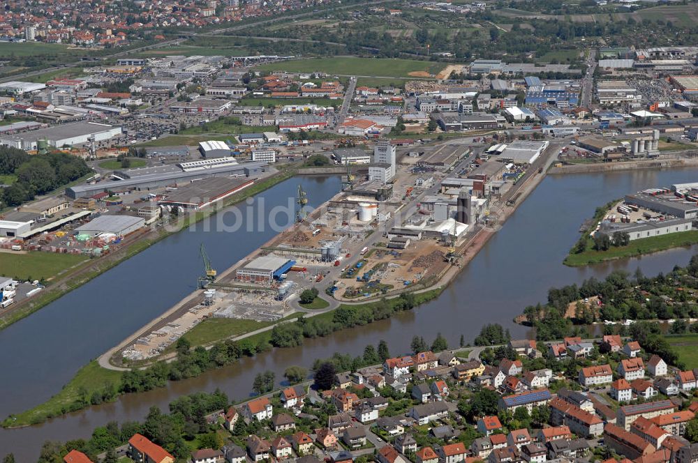 Bamberg aus der Vogelperspektive: Bayernhafen Bamberg