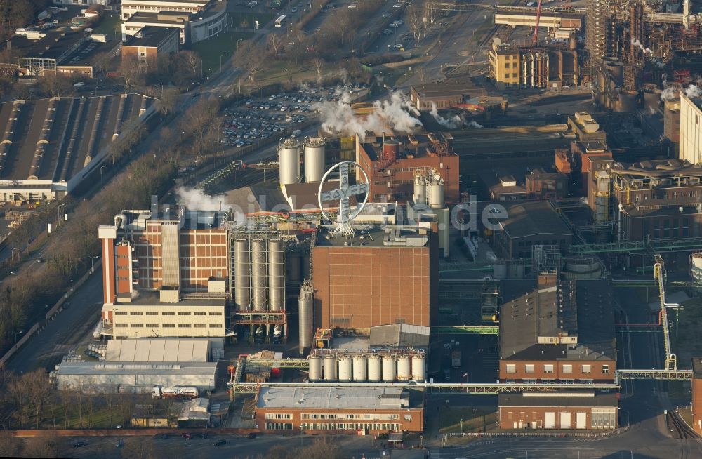 Luftaufnahme Krefeld - Bayerwerk Krefeld-Uerdingen in Krefeld im Bundesland Nordrhein-Westfalen