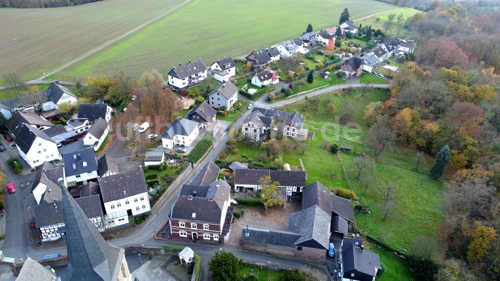 Hennef (Sieg) von oben - Bödingen im Bundesland Nordrhein-Westfalen, Deutschland