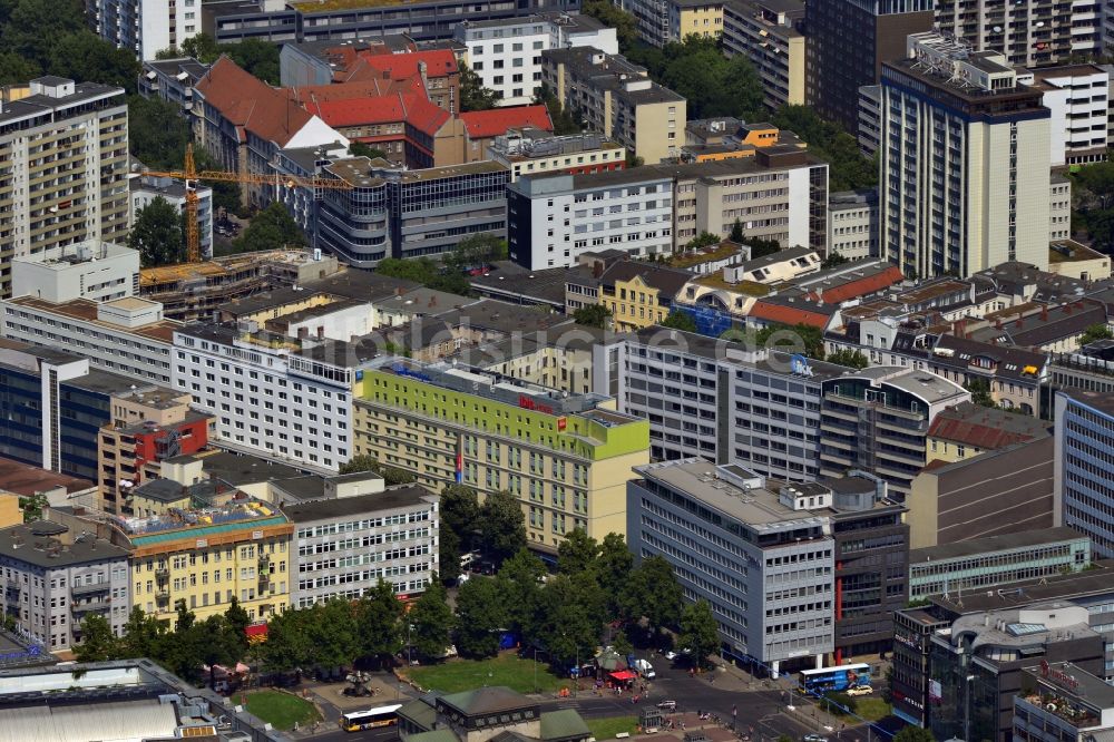 Luftbild Berlin - Bebauung entlang der Bayreuther Straße in Berlin