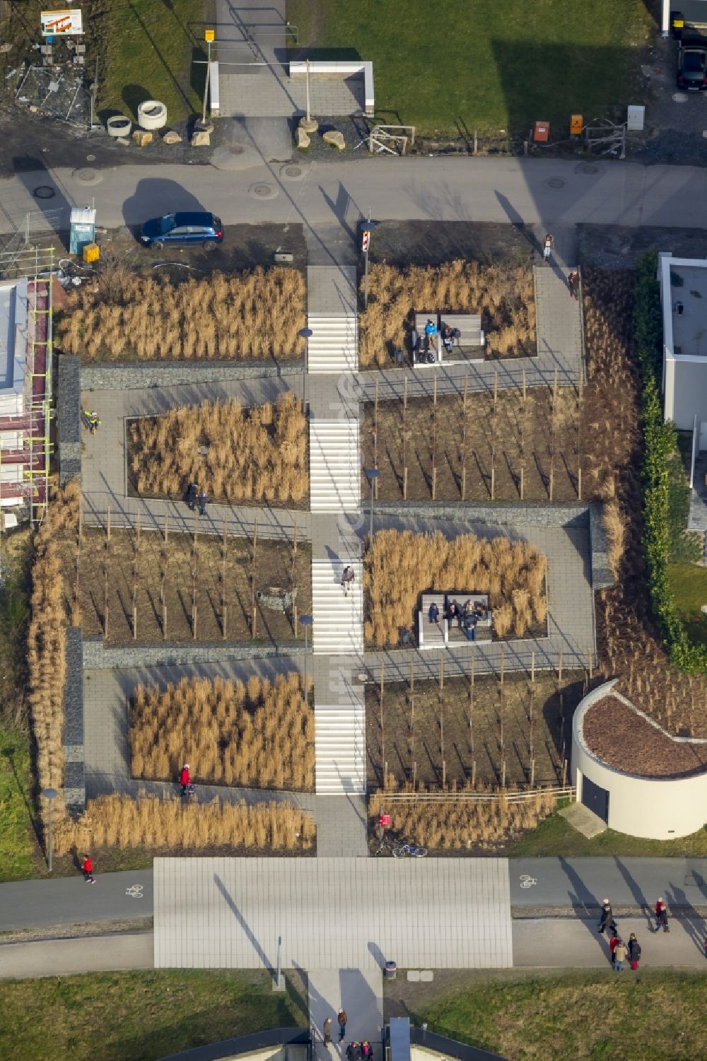 Luftaufnahme Dortmund - Bebauung des Ufers des Phönix-See in Dortmund im Bundesland Nordrhein-Westfalen