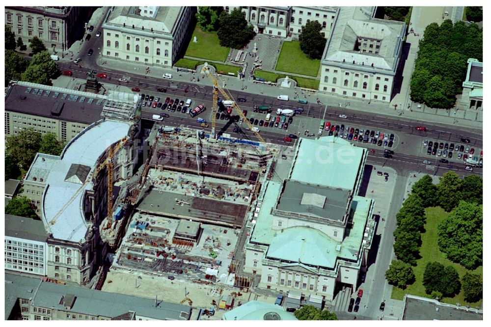 Berlin von oben - Bebelplatz in Berlin Mitte