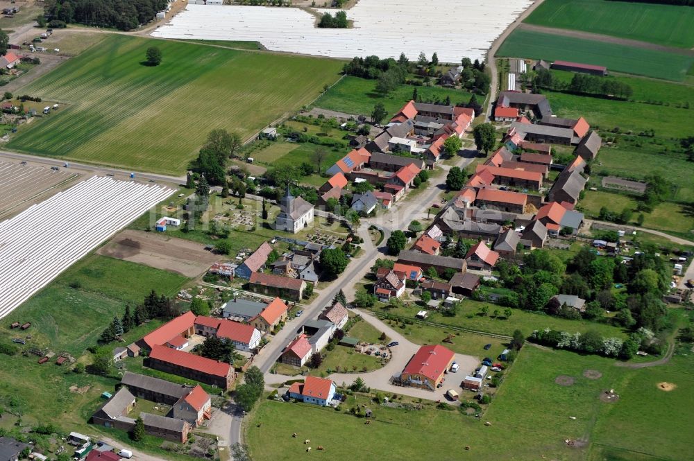 Luftaufnahme Beelitz OT Schlunkendorf - Beelitz OT Schlunkendorf im Bundesland Brandenburg