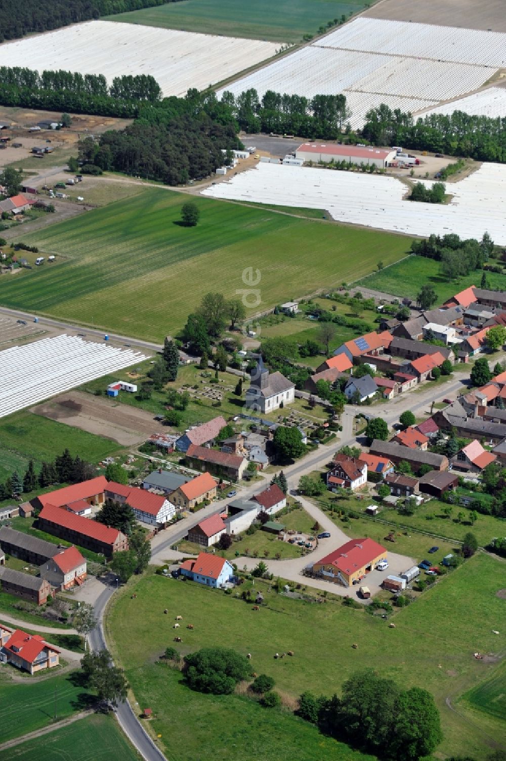 Luftbild Beelitz OT Schlunkendorf - Beelitz OT Schlunkendorf im Bundesland Brandenburg