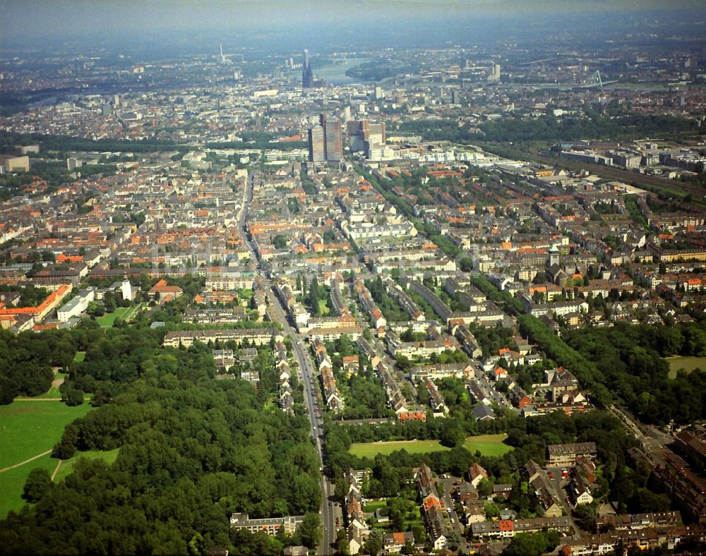 Luftbild Köln - Beethovenpark in Köln im Bundesland Nordrhein-Westfalen