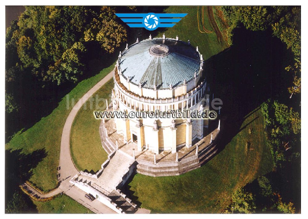 Kelheim / Bayern aus der Vogelperspektive: Befreiungshalle