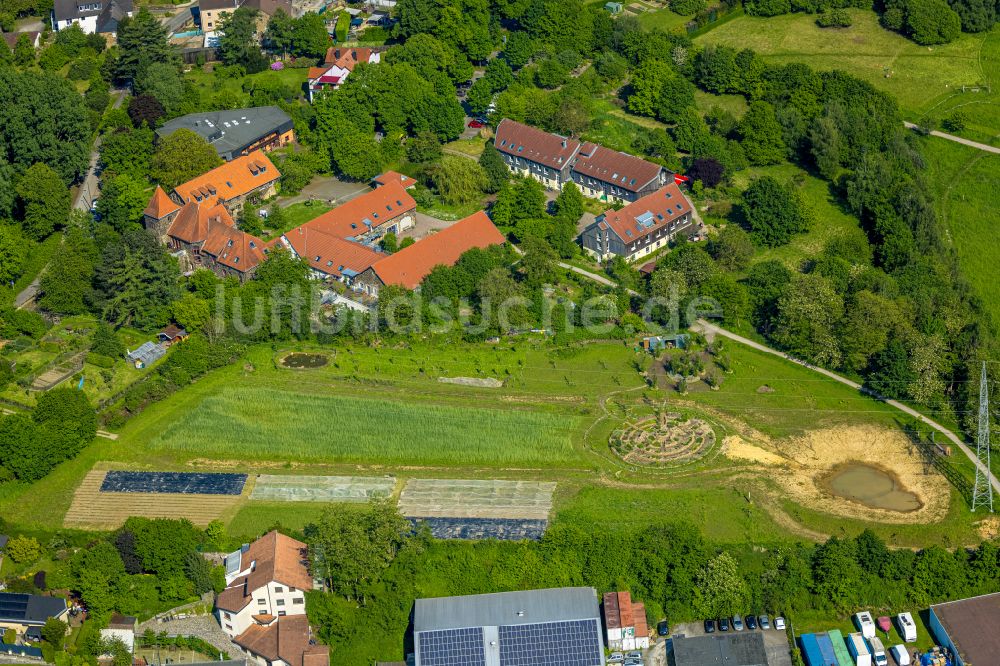 Witten von oben - Behinderten Wohnheim für betreutes Wohnen Christopherus-Haus e.V. in Witten im Bundesland Nordrhein-Westfalen, Deutschland