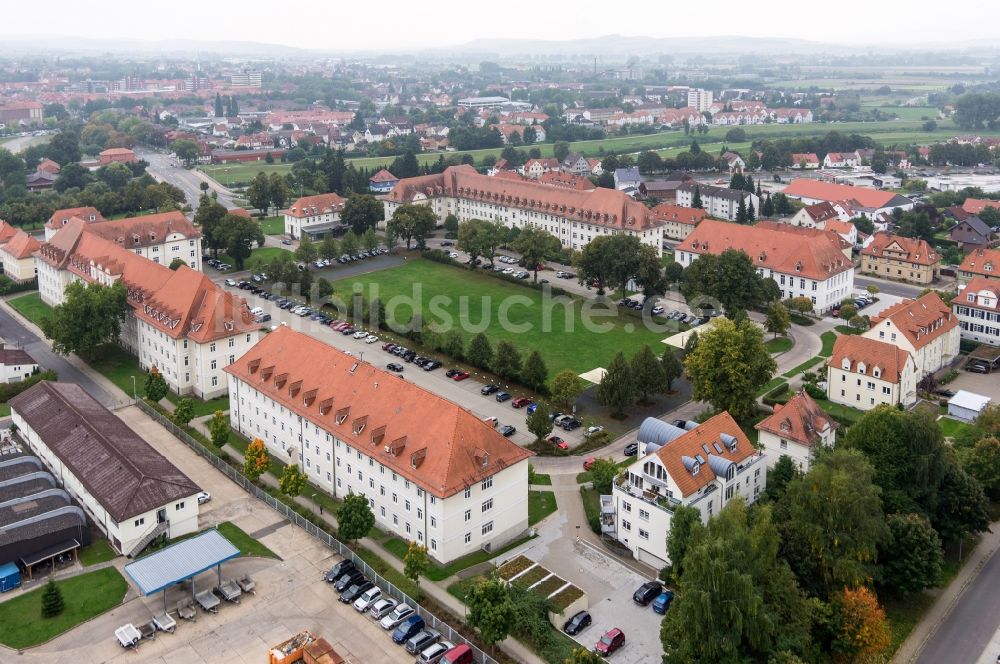 Luftaufnahme Northeim - Behördengebäude am Scharnhorstplatz in Northeim im Bundesland Niedersachsen