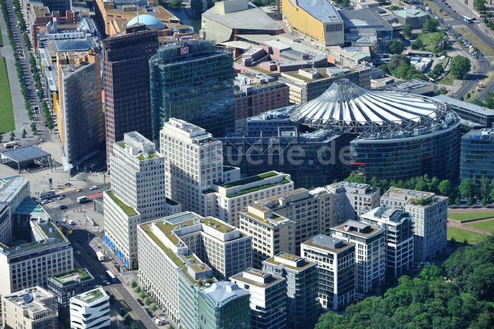 Luftbild Berlin - Tiergarten - Beisheim Center am Potsdamer Platz im Berliner Ortsteil Tiergarten