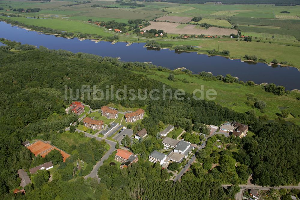 Hitzacker aus der Vogelperspektive: Bellevue Alten- und Pflegeheim / Seniorenresidenz / Parkhotel Hitzacker