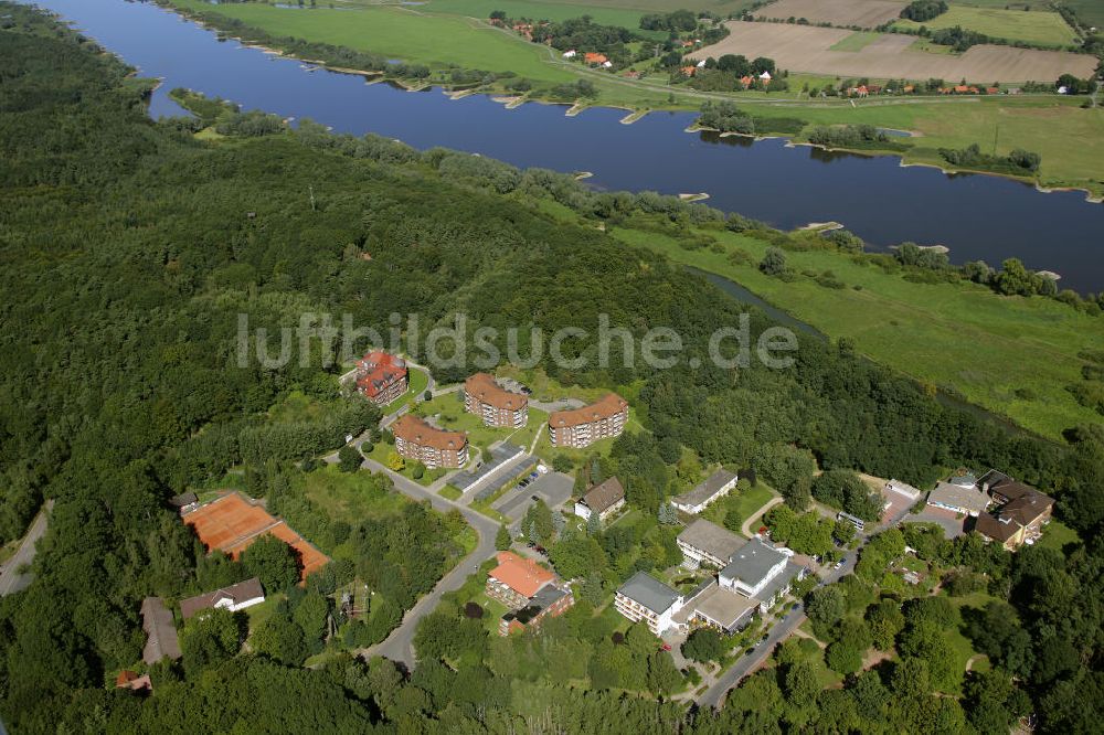 Luftbild Hitzacker - Bellevue Alten- und Pflegeheim / Seniorenresidenz / Parkhotel Hitzacker