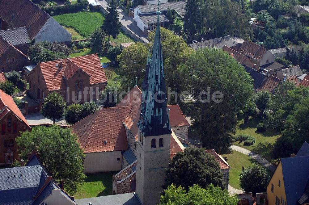 Gross Ammensleben von oben - Benediktinerkloster Groß Ammensleben