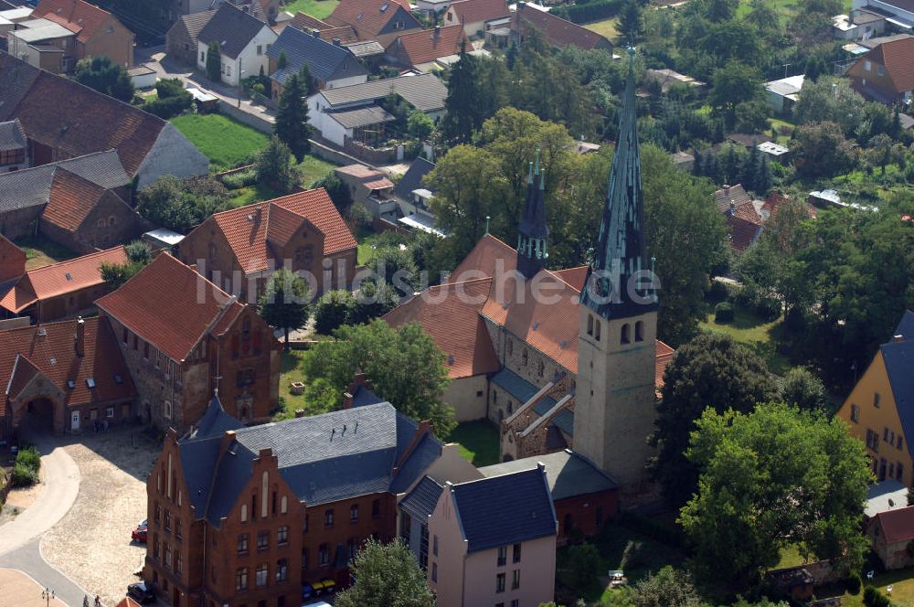 Gross Ammensleben von oben - Benediktinerkloster Groß Ammensleben