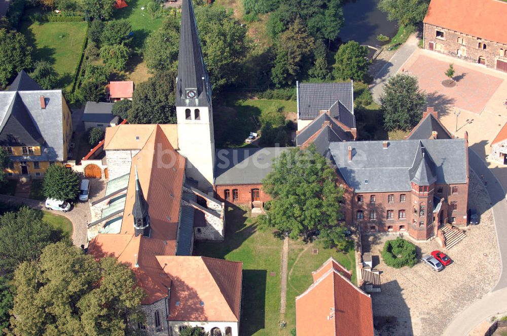 Gross Ammensleben aus der Vogelperspektive: Benediktinerkloster Groß Ammensleben