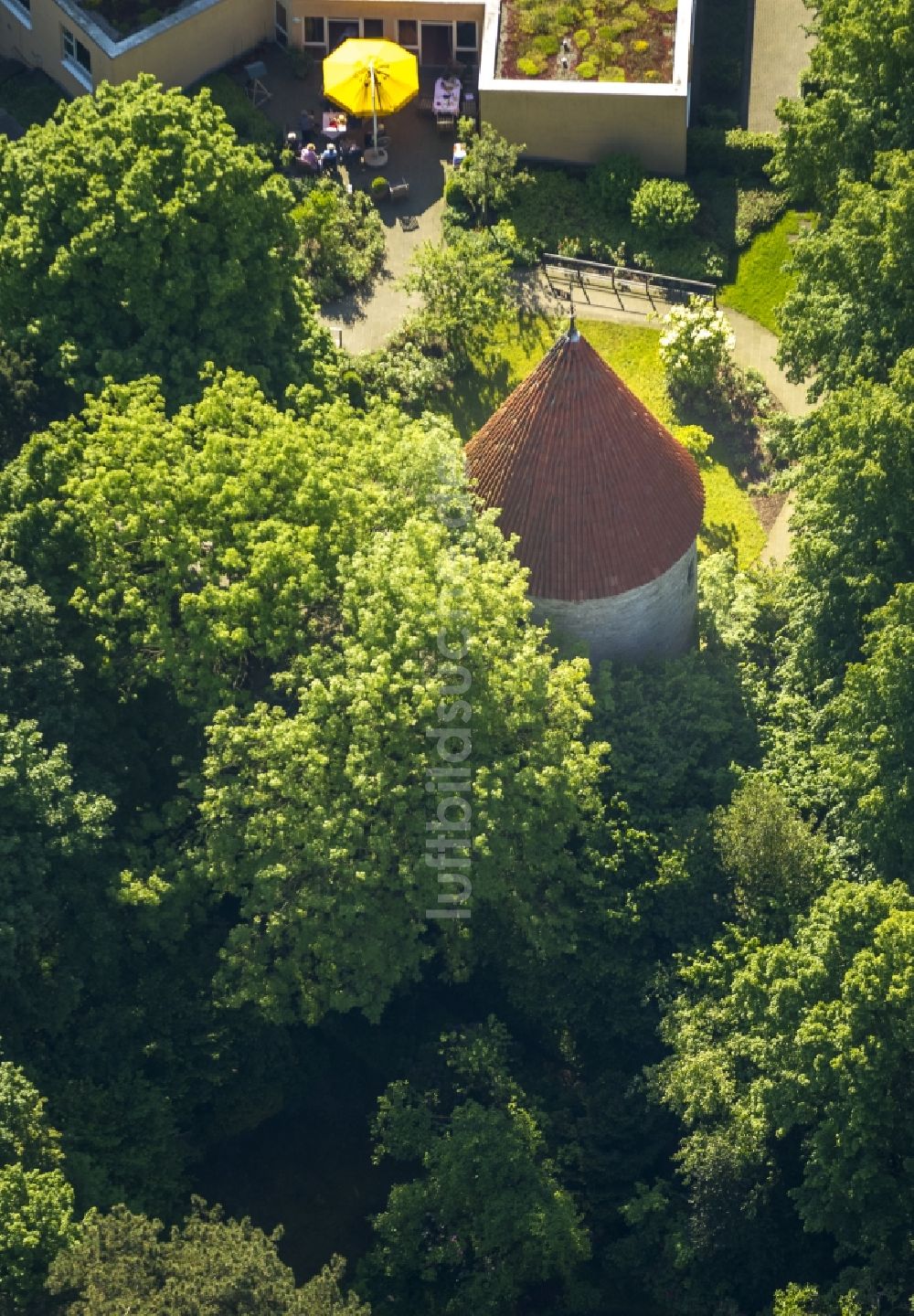 Luftbild Warendorf - Bentheimer Turm in Warendorf im Bundesland Nordrhein-Westfalen