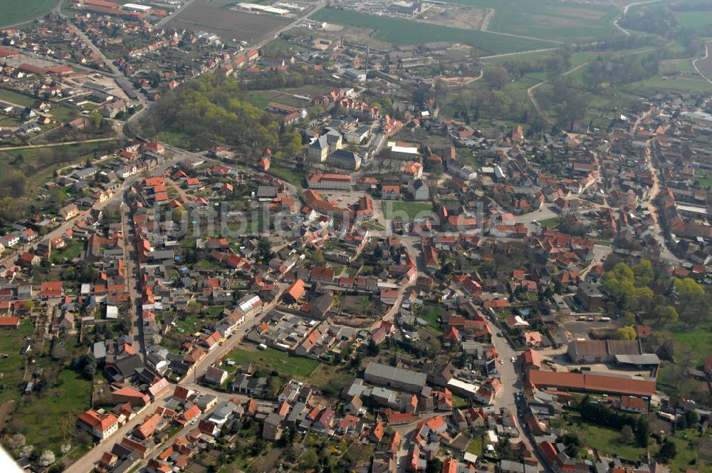 Luftaufnahme Hoym - Überblick auf die Ortschaft Hoym in Sachsen-Anhalt