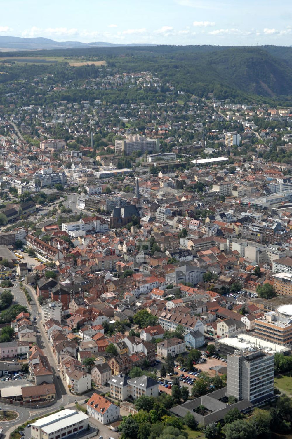 Bad Kreuznach von oben - Überblick auf die Stadt Bad Kreuznach