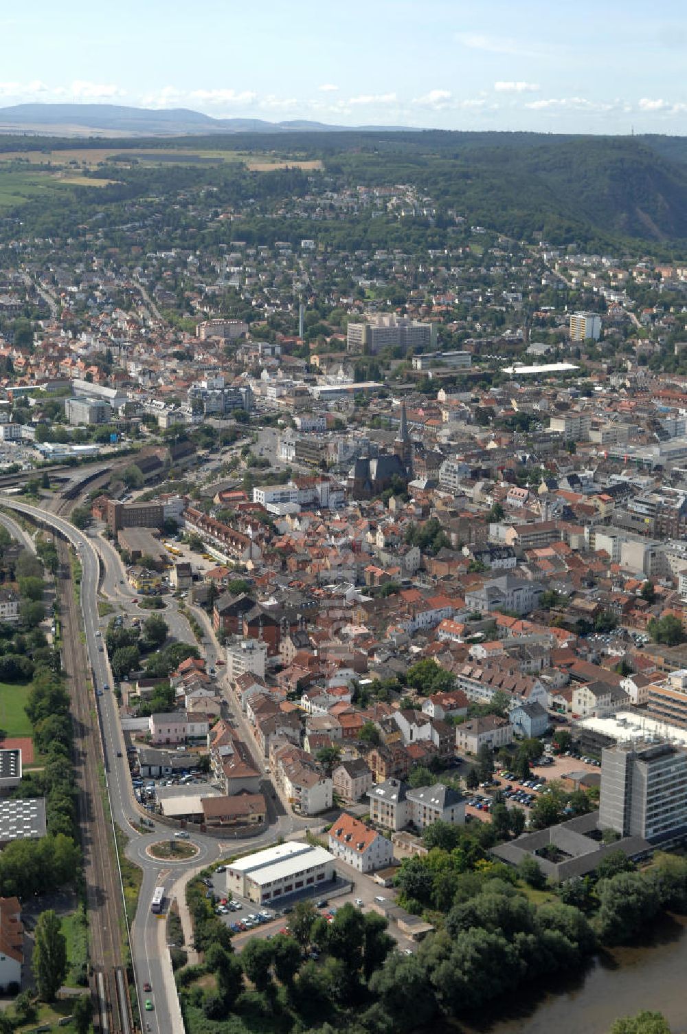 Bad Kreuznach aus der Vogelperspektive: Überblick auf die Stadt Bad Kreuznach