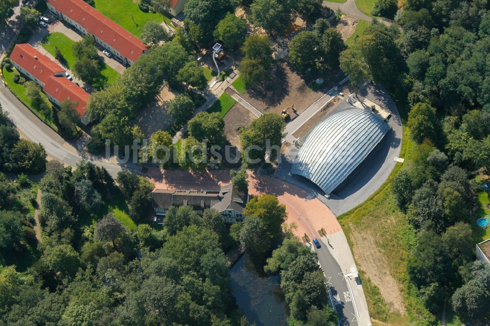 Luftbild Oberhausen - Überdachung der Industriearchäologischen Grabungsstätte an der St. Antony-Huette in Oberhausen im Bundesland Nordrhein-Westfalen